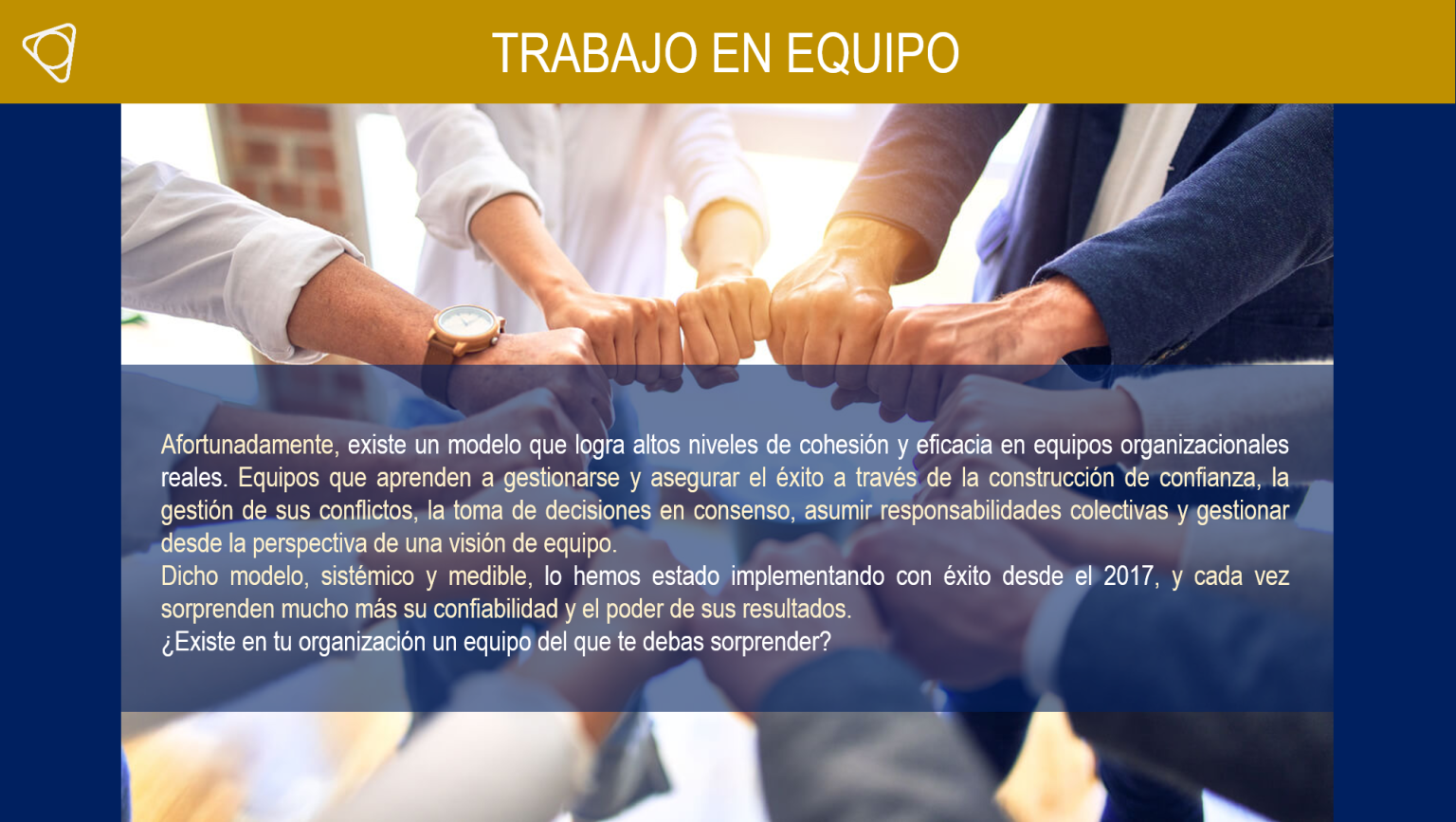 Trabajo en equipo slide